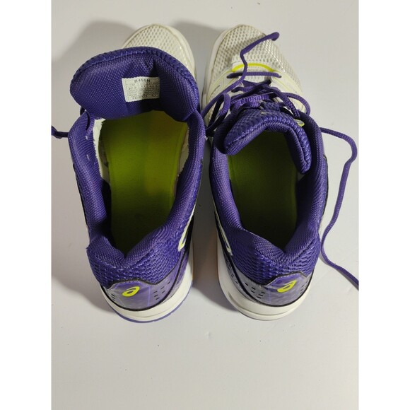 Asics Gel Rocket Men\'s Size 11 White Purple Athletic Shoes